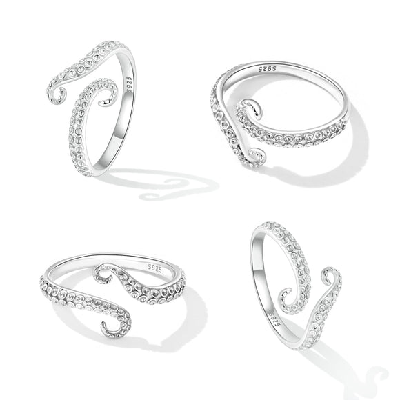 S925 Sterling Silver 0.2cm Platinum Plated Ring