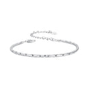 925 Sterling Silver + White Gold Plated Bracelet-1
