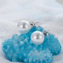 925 Sterling Silver Earrings with Quality Shell Pearl in White Gold Plating for Women-6