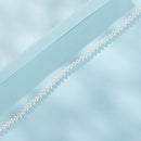 925 Sterling Silver White Gold Plated Shell Pearl Bracelet 16+6cm for Women-5