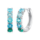 925 Sterling Silver Earrings with White Gold Plating and CZ for Women-1