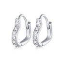 925 Sterling Silver Earrings with Pavé Setting CZ for Women-4