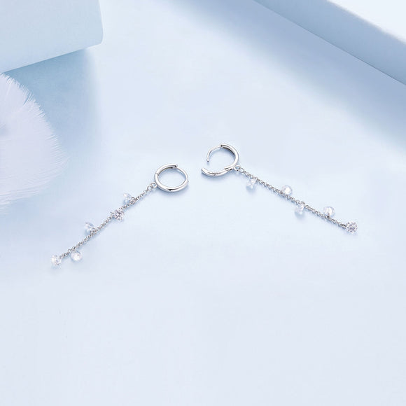 S925 Sterling Silver Pavé Setting CZ Earrings for Women