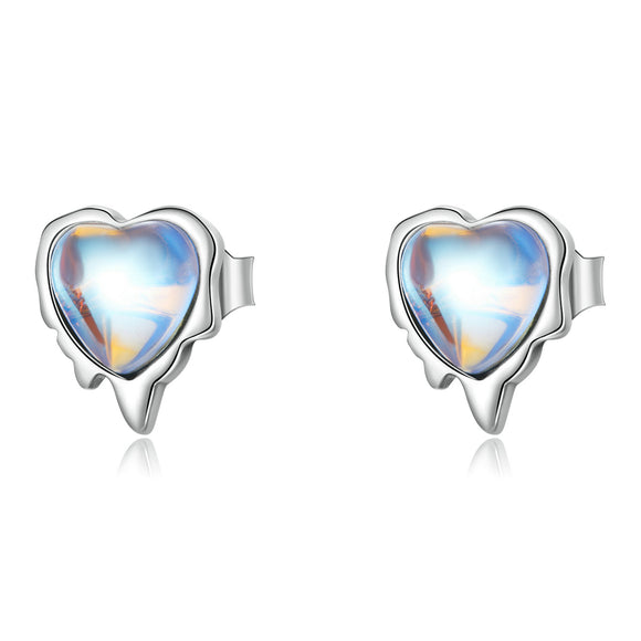 925 Sterling Silver Moonstone Earrings for Women