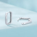925 Sterling Silver Earrings 10*2mm with White Gold Plating for Women-3