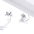 925 Sterling Silver Earrings with Pavé Setting and CZ Stones-5