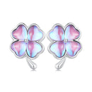925 Sterling Silver Transparent Glass Earrings for Women-2