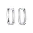 925 Sterling Silver Earrings 10*2mm with White Gold Plating for Women-1