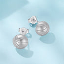 925 Sterling Silver Plated White Gold Earrings-3