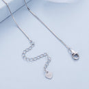 925 Sterling Silver Necklace with Pavé Setting CZ & Plated Gold - 400mm Length-5