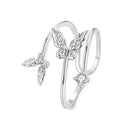925 Sterling Silver Pavé Setting CZ Ring-2