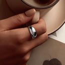 925 Sterling Silver Plated Gold Ring for Unisex-7