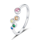 925 Sterling Silver Pavé Setting CZ Ring-2