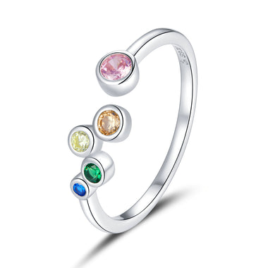 925 Sterling Silver Pavé Setting CZ Ring - 0