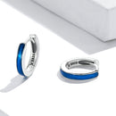 S925 Oxidized Silver Enamel Earrings-3