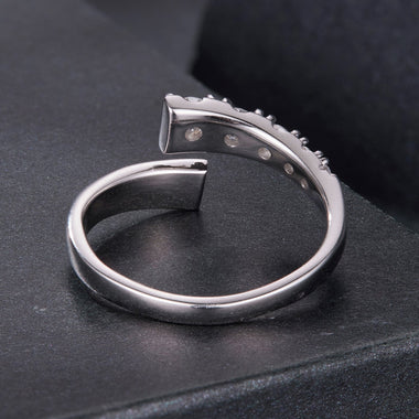 925 Sterling Silver Moissanite Ring Size E