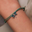 925 Sterling Silver Adjustable Bracelet with CZ and Enamel in Oxidized Finish for Women-6
