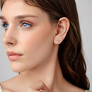 925 Sterling Silver Earrings 1.2x0.9cm-7