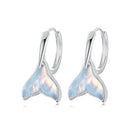 925 Sterling Silver Transparent Glass Earrings for Women-2