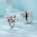 925 Sterling Silver Oxidized Silver Earrings for Women-3