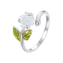 925 Sterling Silver Enamel Resin Ring 1.7mm Width-5