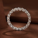 925 Sterling Silver 3mm Moissanite Ring for Women Size 6-1