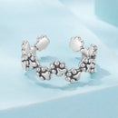925 Sterling Silver Oxidized Silver 0.44cm Ring for Women-3