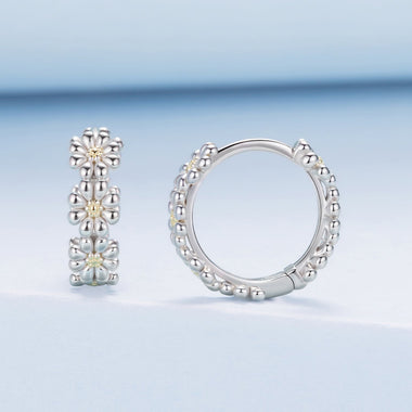 925 Sterling Silver Plated White Gold Earrings for Women - 0