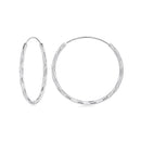 925 Sterling Silver Plated White Gold Earrings 3.0cm for Women-3