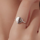 925 Sterling Silver Oxidized Silver Stylish Ring-6