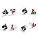 S925 Sterling Silver Oxidized Earrings with Enamel - Perfect for Any Occasion-3