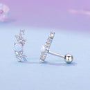 925 Sterling Silver Translucent Opal CZ Earrings for Women-5