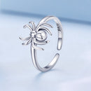 925 Sterling Silver Oxidized Spider Ring-1