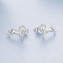 925 Sterling Silver Earrings 0.9*1.3cm with White Gold Plating for Women-3