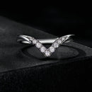 S925 Sterling Silver Moissanite 1.7mm Ring for Women - Size 6-4