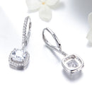925 Sterling Silver Plated Gold Pavé Setting CZ Earrings for Women-3
