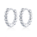 925 Sterling Silver Plated Platinum Earrings for Women-1