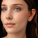 925 Sterling Silver Moissanite 0.3 Carat Earrings for Women-7