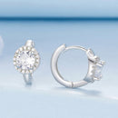 925 Sterling Silver White Gold Plated CZ Earrings for Women-3