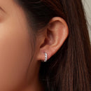925 Sterling Silver Earrings with Pavé Setting CZ for Women-5