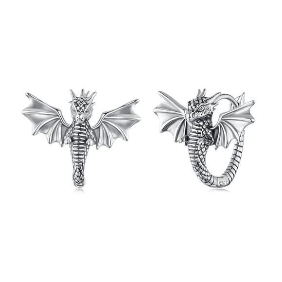 925 Sterling Silver Oxidized Silver Earrings for Women