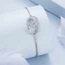 925 Sterling Silver CZ Pavé Setting Bracelet-3
