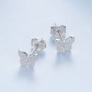 925 Sterling Silver Earrings with Plated White Gold for Women-3