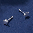 S925 Sterling Silver Earrings with Plated Platinum Finish for Women-4