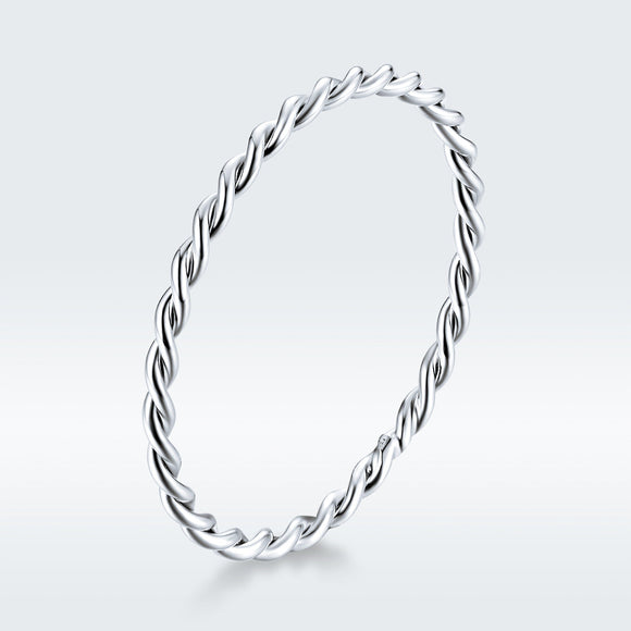 925 Sterling Silver Plated Platinum Ring Size 6.0 for Women