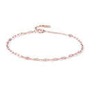 925 Sterling Silver Adjustable Rose Gold Bracelet for Women-2