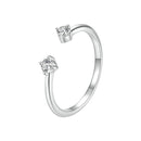 925 Sterling Silver Moissanite Ring Size E for Women-2