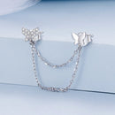 S925 Sterling Silver 40mm Pavé CZ Earrings-3