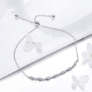 925 Sterling Silver Bracelet 22cm for Women-5