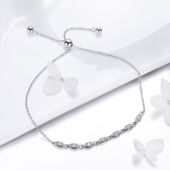 925 Sterling Silver Bracelet 22cm for Women